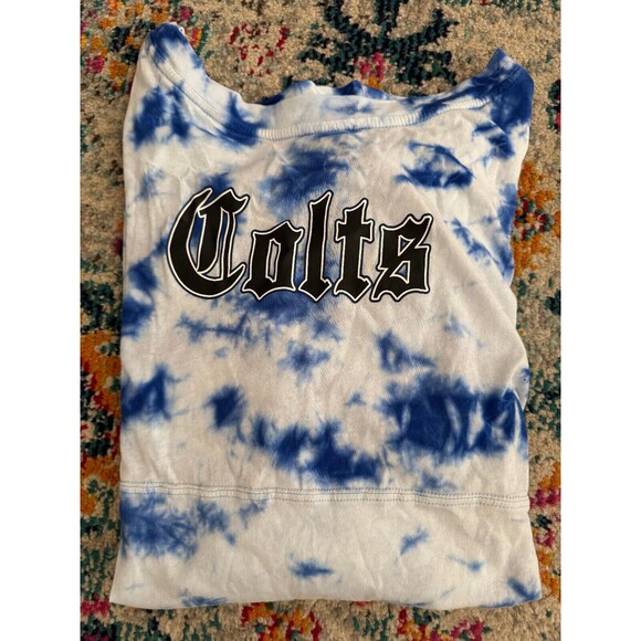 Indianapolis Colts Blue‎ and White Tie-Dye Long Sleeve Tshirt Women's Small - Picture 4 of 7